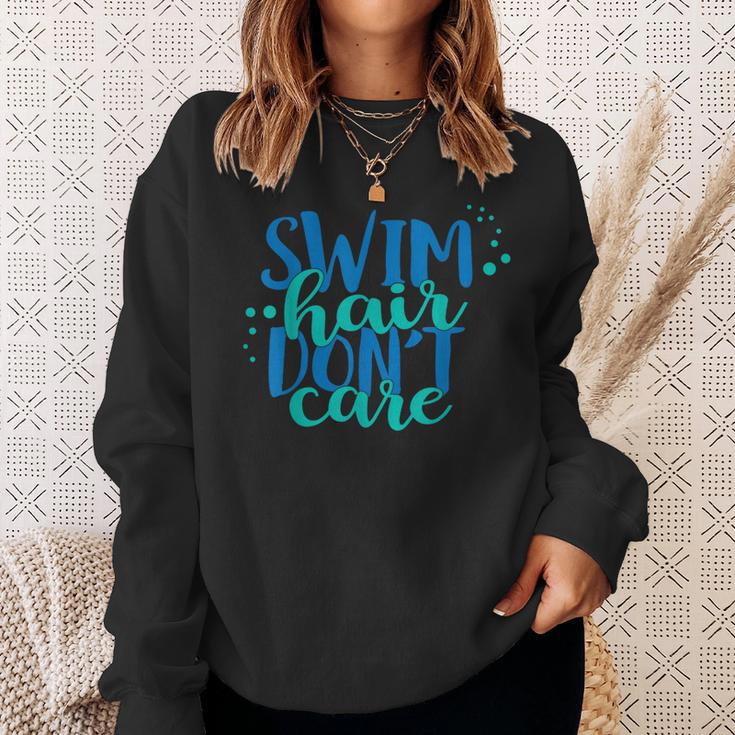 Swim Hair Dont Care Swimming AttitudeShirt Sweatshirt Gifts for Her Swim Hair Dont Care Swimming AttitudeShirt Sweatshirt Gifts for Her
