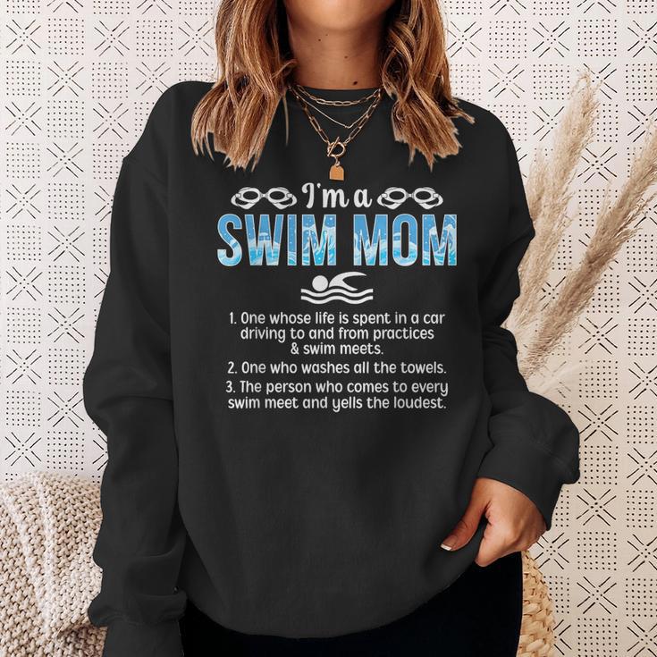 Swim Mom Definition Swimming Mom Of A Swimmer Mama Sweatshirt Gifts for Her Swim Mom Definition Swimming Mom Of A Swimmer Mama Sweatshirt Gifts for Her