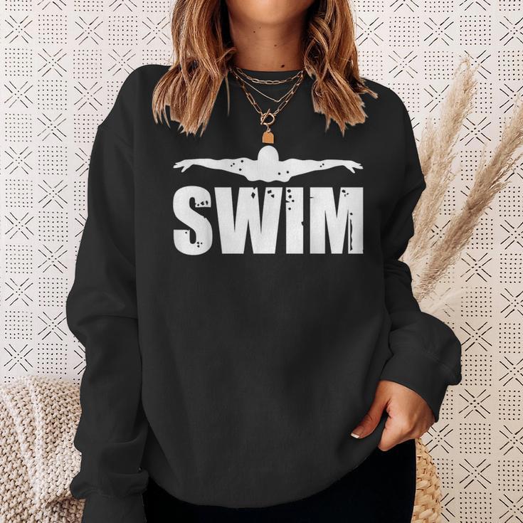 Swim Sports Swimming Water Athletic Swimmer Sweatshirt Gifts for Her Swim Sports Swimming Water Athletic Swimmer Sweatshirt Gifts for Her