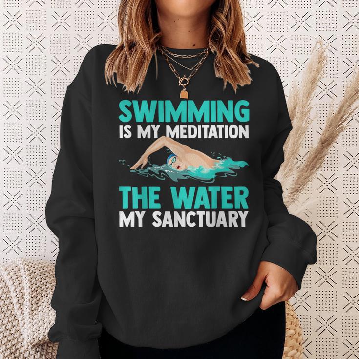 Swim Swimmers Swimming Sweatshirt Gifts for Her Swim Swimmers Swimming Sweatshirt Gifts for Her