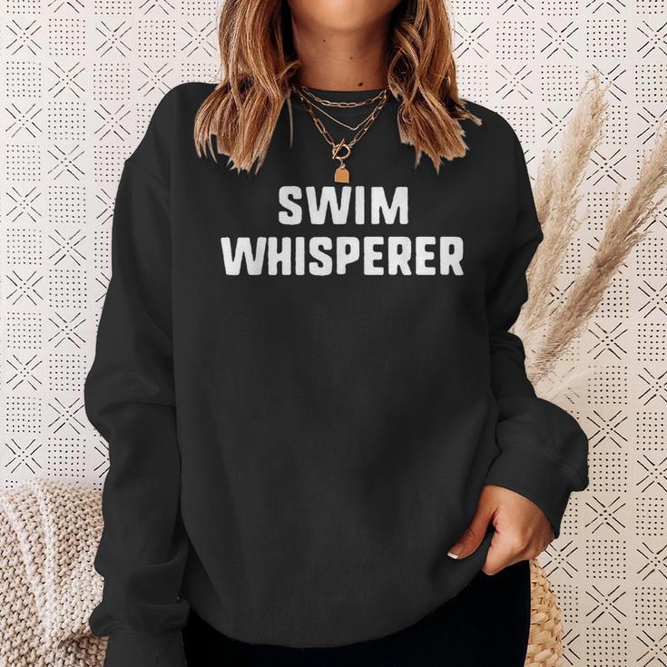 Swim Whisperer Swimming Coach Teacher Instructor Sweatshirt Gifts for Her Swim Whisperer Swimming Coach Teacher Instructor Sweatshirt Gifts for Her