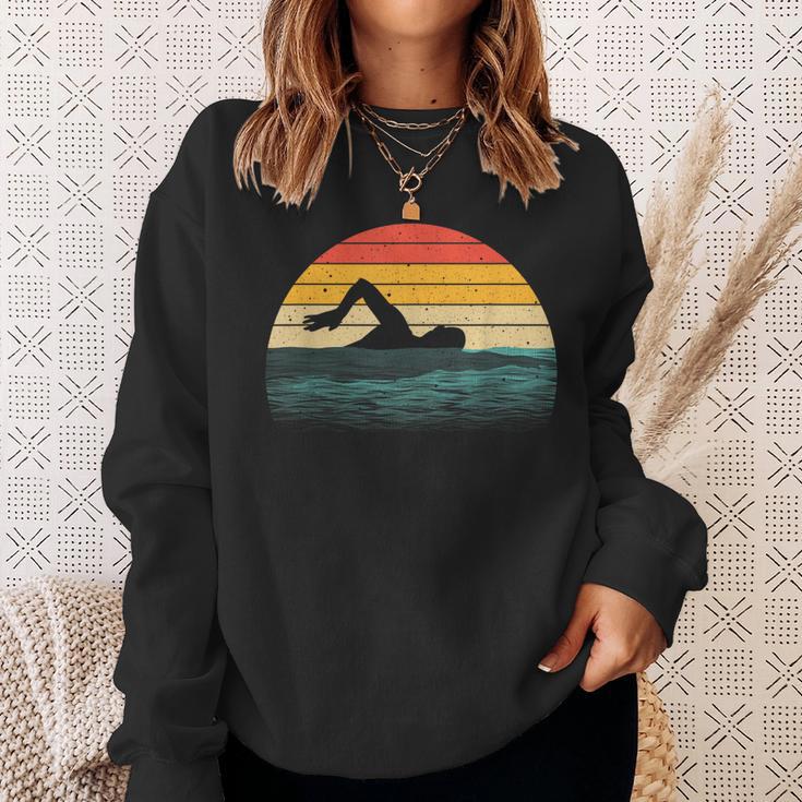 Swimming Art For Men Women Swim Coach Rescue Swimmer Sweatshirt Gifts for Her