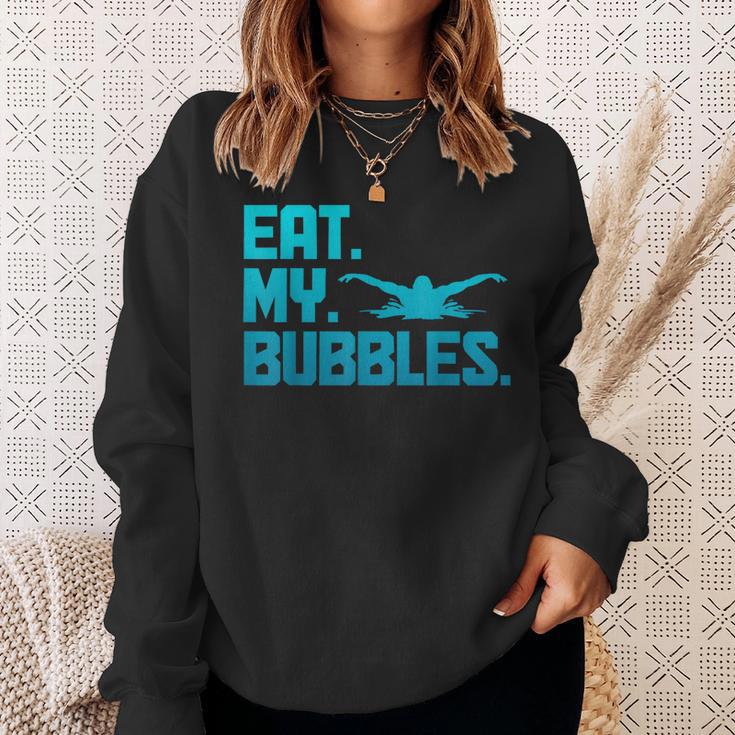 Swimming Eat My Bubbles Swimmer Swim Sweatshirt Gifts for Her Swimming Eat My Bubbles Swimmer Swim Sweatshirt Gifts for Her