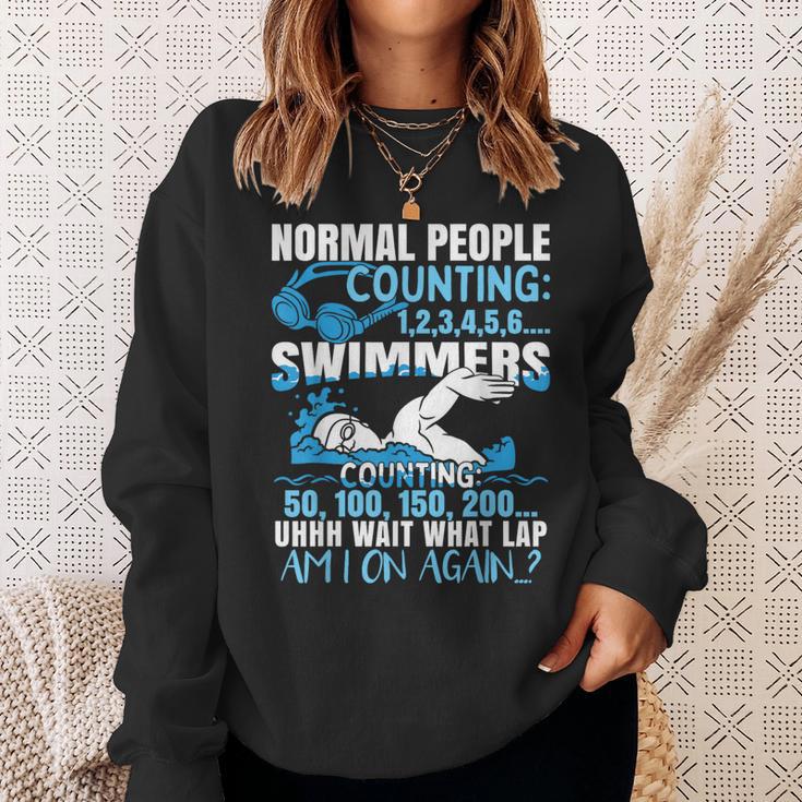 Swimming Humor Swim Sweatshirt Gifts for Her Swimming Humor Swim Sweatshirt Gifts for Her