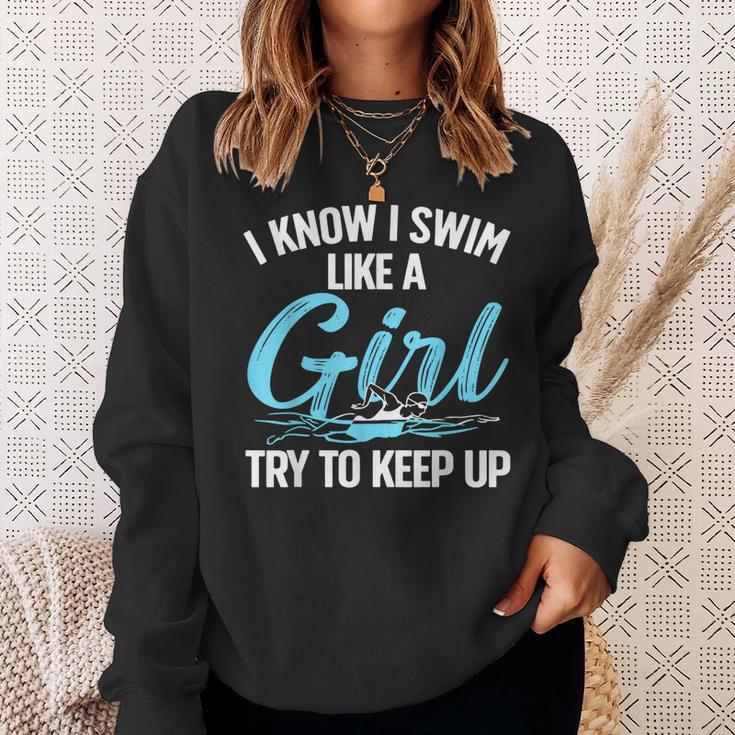Swimming For Men Women Kids Swimmer Swim Lovers Sweatshirt Gifts for Her