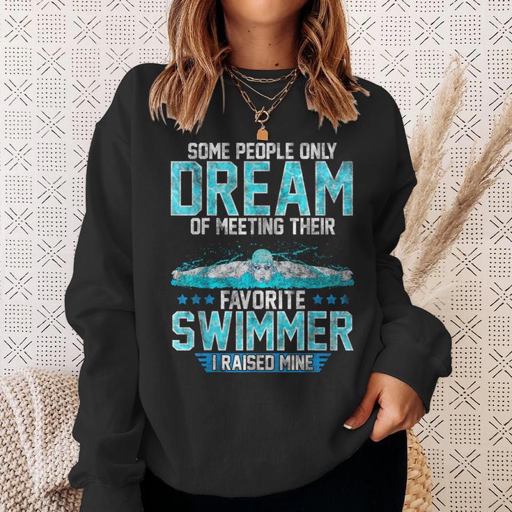 Swimming Parent Swimmer Mom Dad My Favorite Swim Meet Sweatshirt Gifts for Her