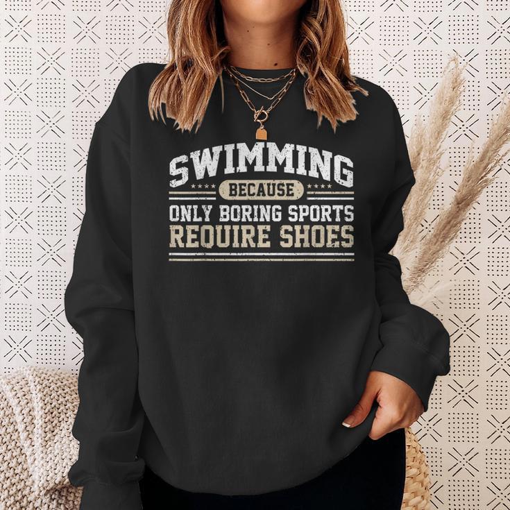 Swimming Saying Swimmer Humor Swim Sweatshirt Gifts for Her Swimming Saying Swimmer Humor Swim Sweatshirt Gifts for Her