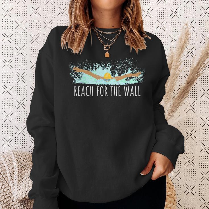 Swimming Swim Team Gear For a Swimmer Quote Saying Sweatshirt Gifts for Her