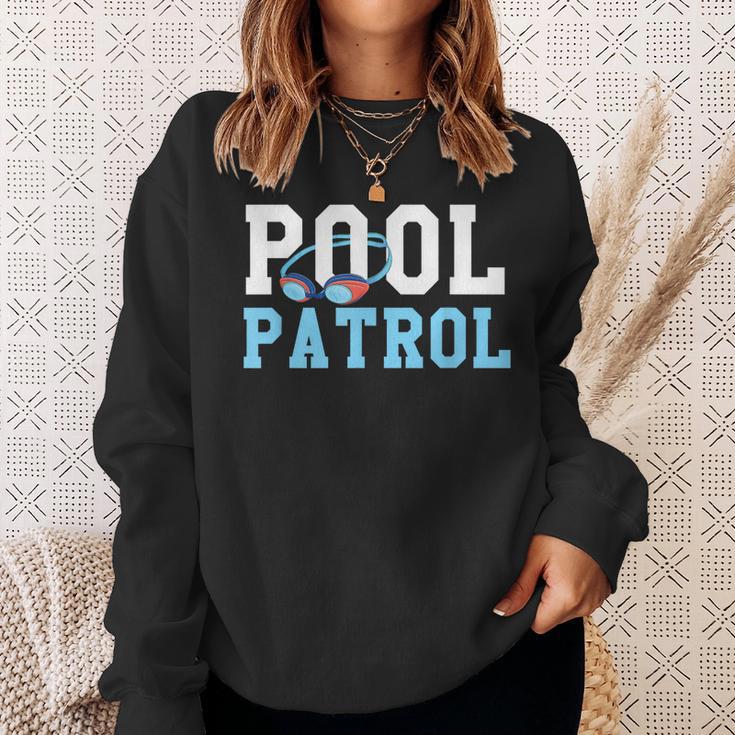 Swimming Swimmer Swim Pool Patrol Coach Dad Sweatshirt Gifts for Her Swimming Swimmer Swim Pool Patrol Coach Dad Sweatshirt Gifts for Her