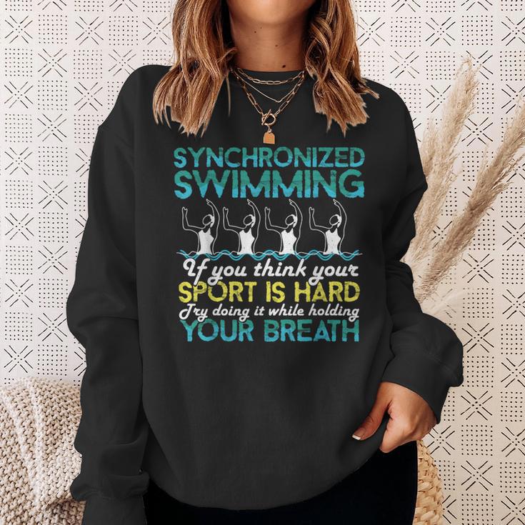 Synchronized Swimming Shirt Synchro Swimmer Artistic Sweatshirt Gifts for Her Synchronized Swimming Shirt Synchro Swimmer Artistic Sweatshirt Gifts for Her