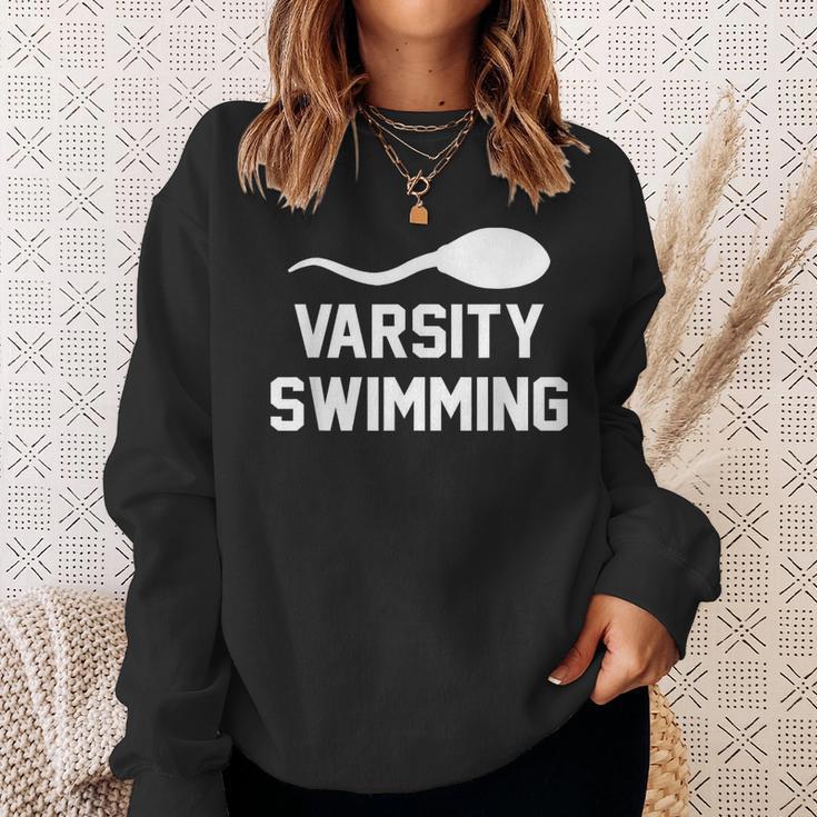 Varsity Swimming For Men Women Sweatshirt Gifts for Her Varsity Swimming For Men Women Sweatshirt Gifts for Her