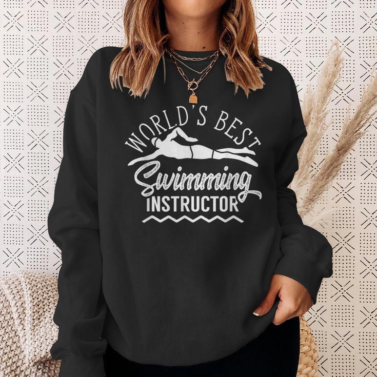 World's Best Swimming Instructor Teacher Coach Swim Men Women Kids Sweatshirt Gifts for Her World's Best Swimming Instructor Teacher Coach Swim Men Women Kids Sweatshirt Gifts for Her