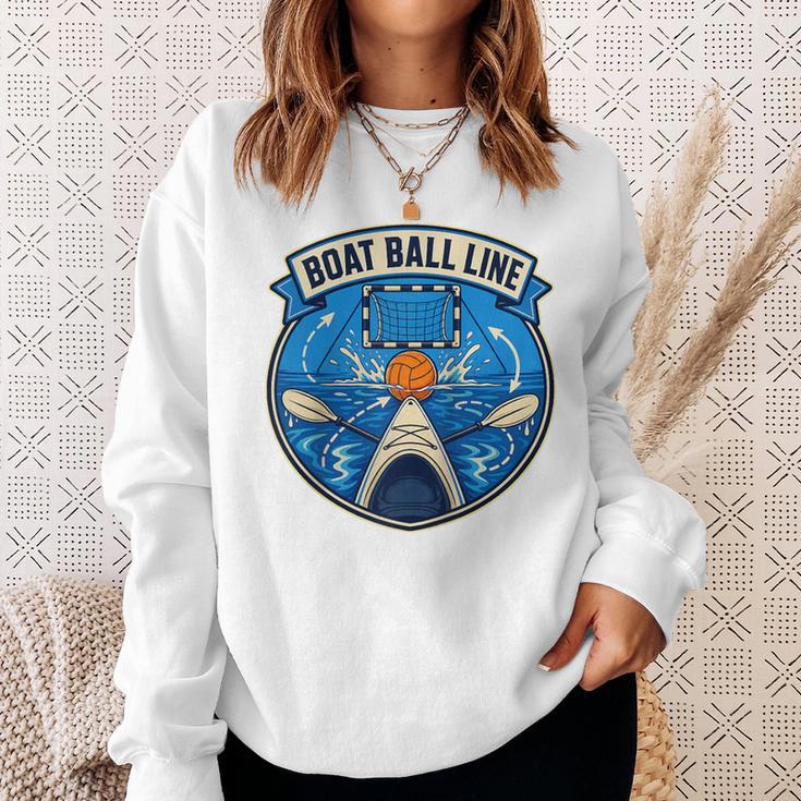 Boat Ball LINE Kayak Polo Canoe Team Raglan Baseball Tee Sweatshirt Gifts for Her