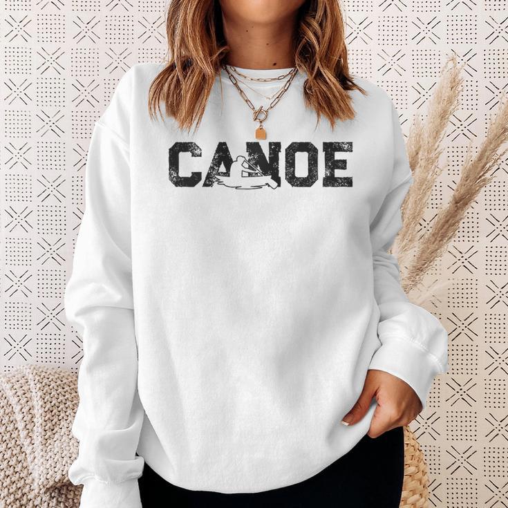 Canoe Canoeing Vintage Canoe Raglan Baseball Tee Sweatshirt Gifts for Her