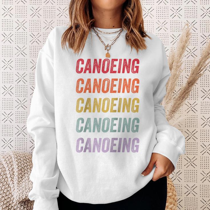 Canoeing Raglan Baseball Tee Sweatshirt Gifts for Her