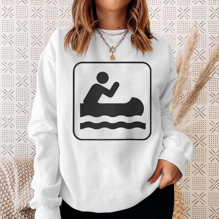 Cool Outdoor Water Sport Canoe Raglan Baseball Tee Sweatshirt Gifts for Her