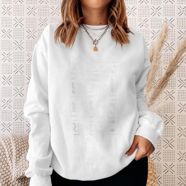 Eat Sleep Swim Repeat Swimming Sweatshirt Gifts for Her Eat Sleep Swim Repeat Swimming Sweatshirt Gifts for Her