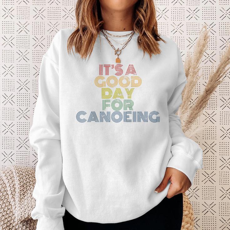 It's A Good Day For Canoeing Retro 70s Vintage Distressed Raglan Baseball Tee Sweatshirt Gifts for Her It's A Good Day For Canoeing Retro 70s Vintage Distressed Raglan Baseball Tee Sweatshirt Gifts for Her