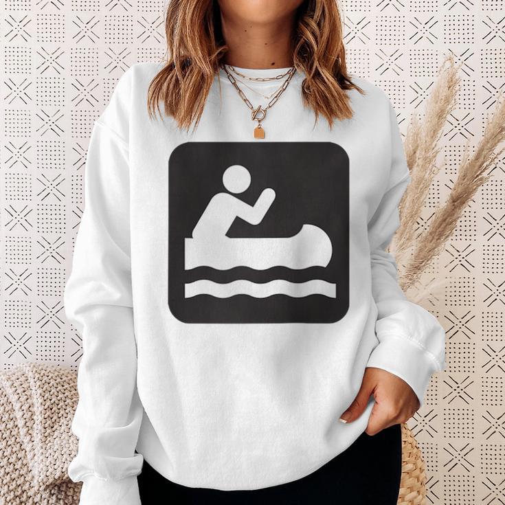 Outdoors Water Sports Canoe Canoeist Raglan Baseball Tee Sweatshirt Gifts for Her