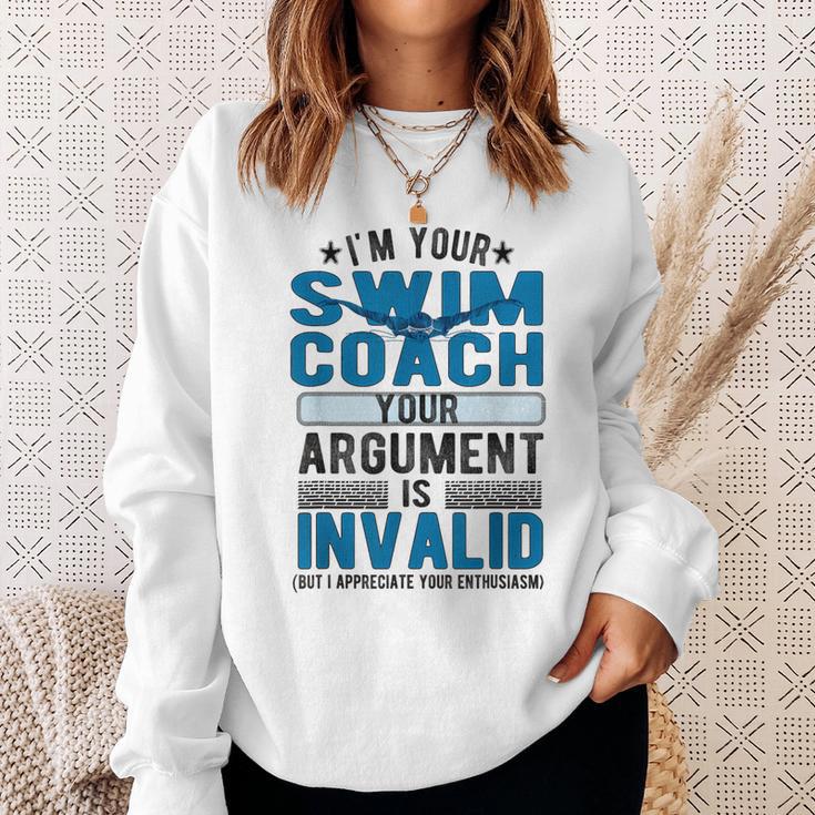 Swim Coach Swimming Coach Sweatshirt Gifts for Her Swim Coach Swimming Coach Sweatshirt Gifts for Her