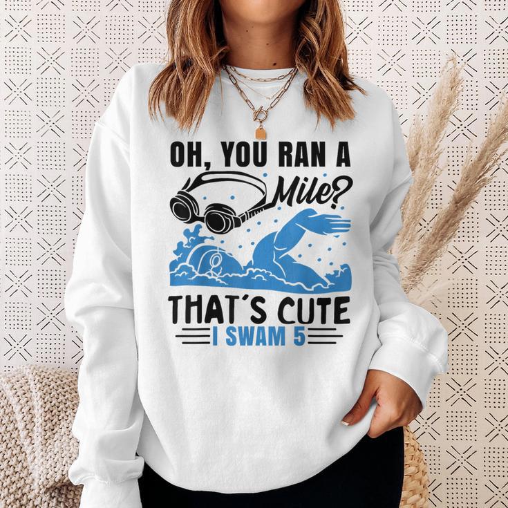 Swimmer Swimming Sweatshirt Gifts for Her