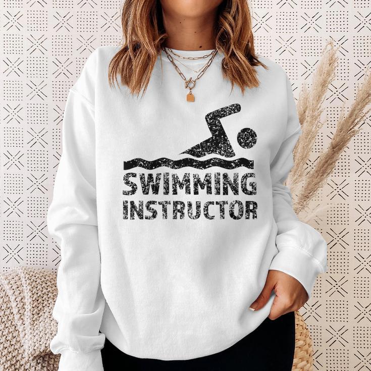 Swimming Instructor Lesson Swim Coach Sweatshirt Gifts for Her Swimming Instructor Lesson Swim Coach Sweatshirt Gifts for Her