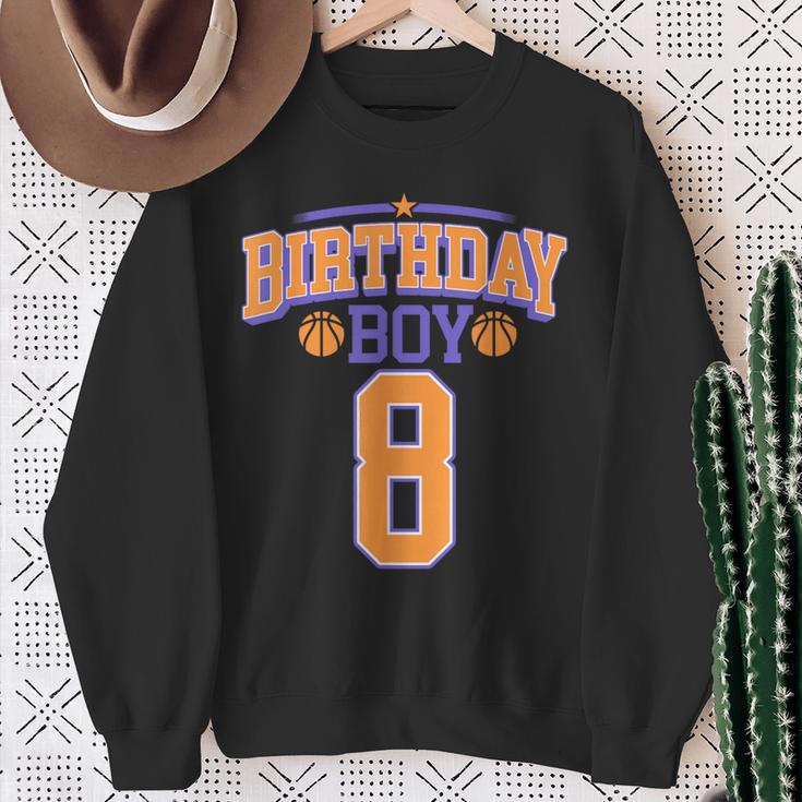 8º Cumpleaños Niño Baloncesto Amante 8 Años Bday Camisa de entrenamiento Regalos para ancianas