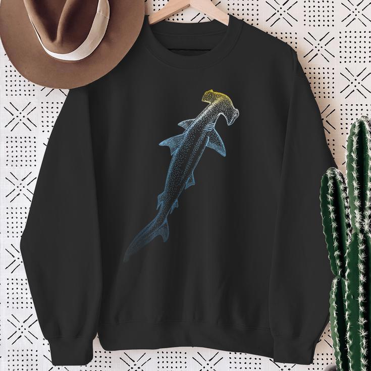 Beautiful Colors Swimming Hammerhead Shark Lovers Sweatshirt Gifts for Old Women Beautiful Colors Swimming Hammerhead Shark Lovers Sweatshirt Gifts for Old Women