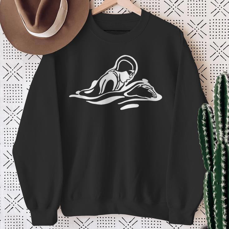 Breaststroke Swimming Stylized Design For Swimmers Sweatshirt Gifts for Old Women Breaststroke Swimming Stylized Design For Swimmers Sweatshirt Gifts for Old Women