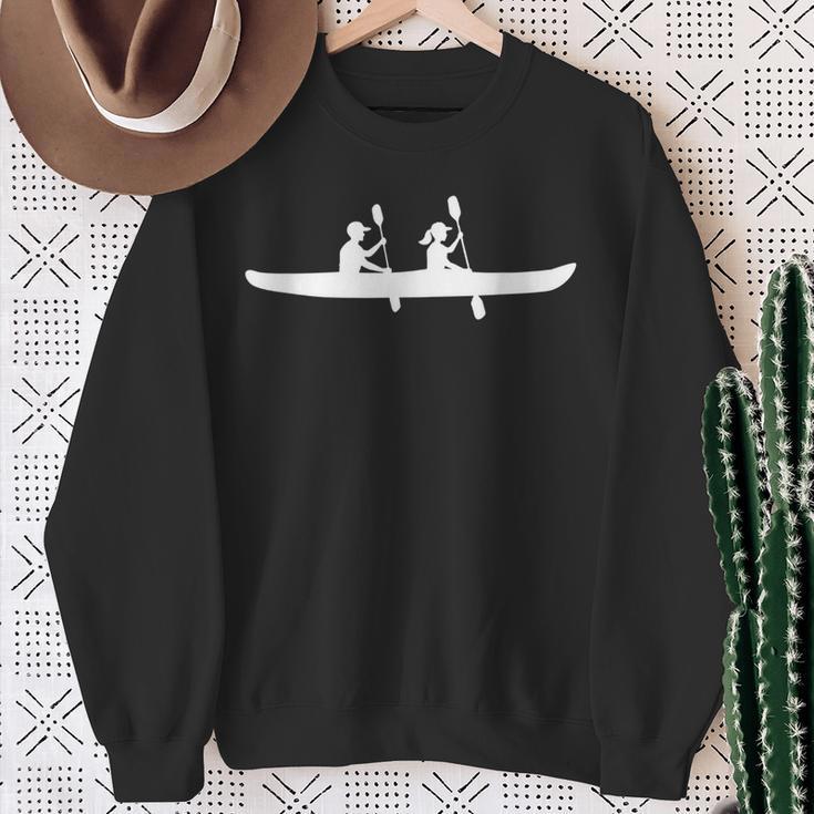 Canoe Couple Canoe Team Canoe Lover Canoeing Tour Summer Men Women Kids Sweatshirt Gifts for Old Women