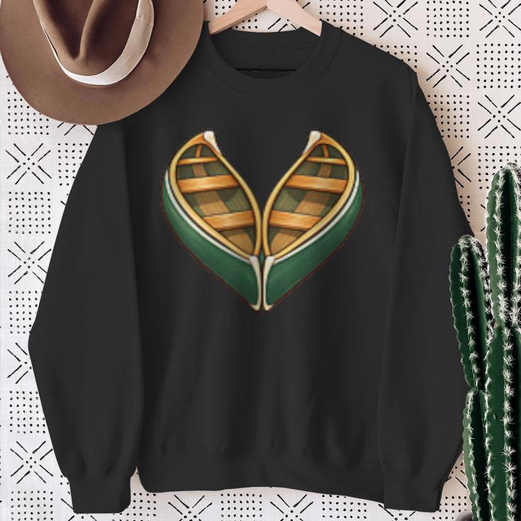 Canoe Heart Cute Minimalist Paddling Adventure Sweatshirt Gifts for Old Women Canoe Heart Cute Minimalist Paddling Adventure Sweatshirt Gifts for Old Women
