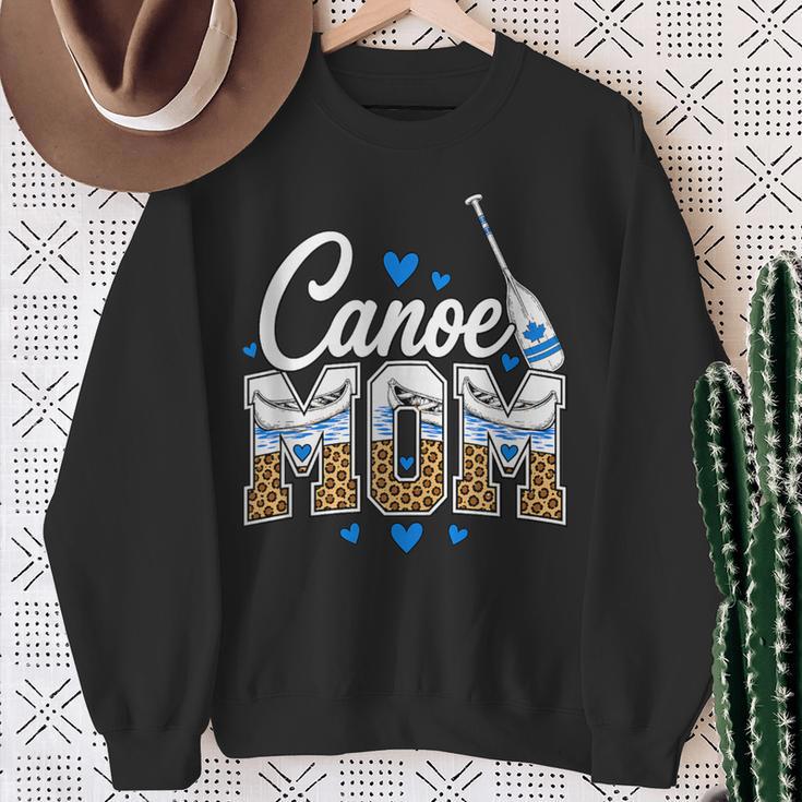 Canoe Mom Leopard Print Paddle River Lake Sport Mother Sweatshirt Gifts for Old Women Canoe Mom Leopard Print Paddle River Lake Sport Mother Sweatshirt Gifts for Old Women