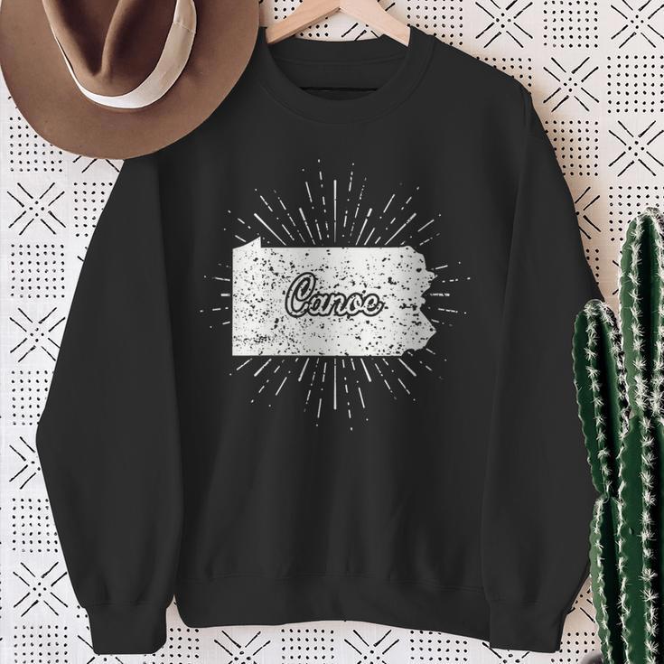 Canoe Pennsylvania Sweatshirt Gifts for Old Women