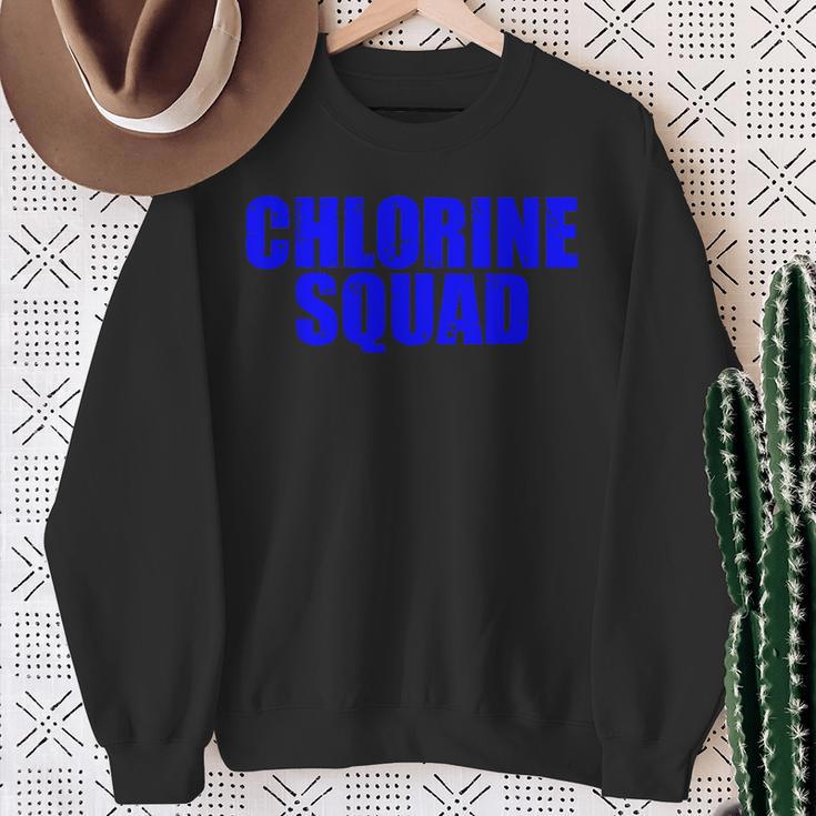 Chlorine Crew Swimming Sweatshirt Gifts for Old Women Chlorine Crew Swimming Sweatshirt Gifts for Old Women