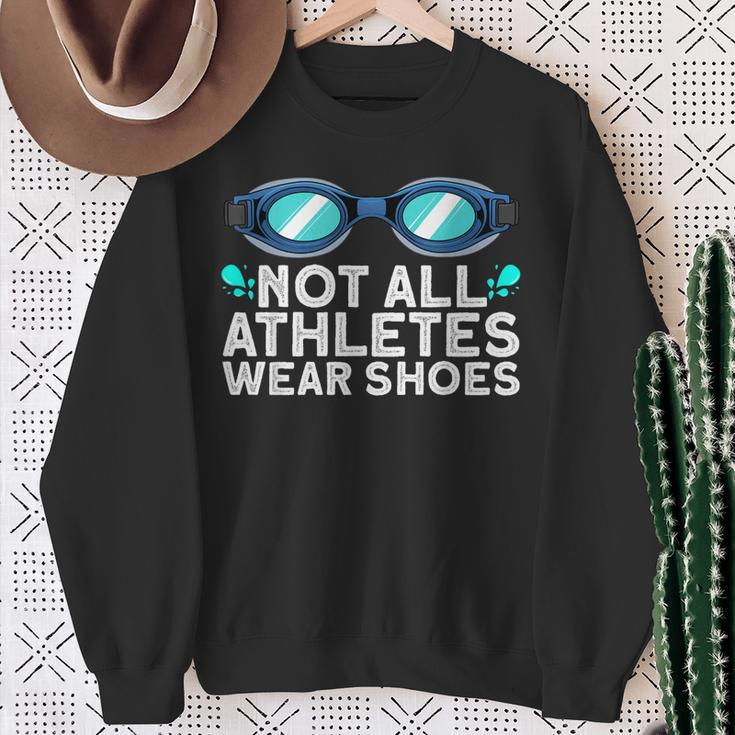 Cool Swimming For Men Women Swimmer Swim Instructor Goggles Sweatshirt Gifts for Old Women