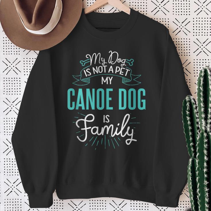 Cute Canoe Dog Shirt Family Dog For Women Men Sleeveless Sweatshirt Gifts for Old Women