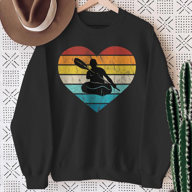 I Love Canoeing Water Sports Canoe Tour Paddling Canadian Sweatshirt Gifts for Old Women