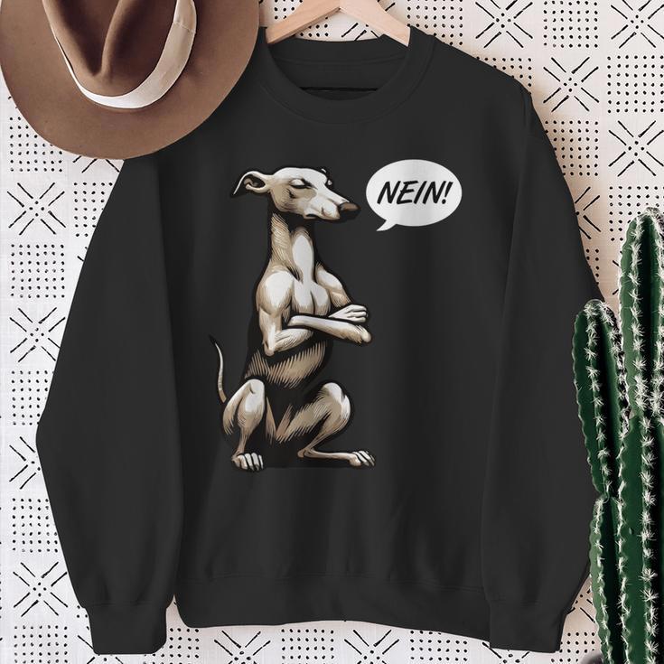 Nein Whippet Windhund Windhunde Whippets Windhundbesitzer Sweatshirt Geschenke für alte Frauen