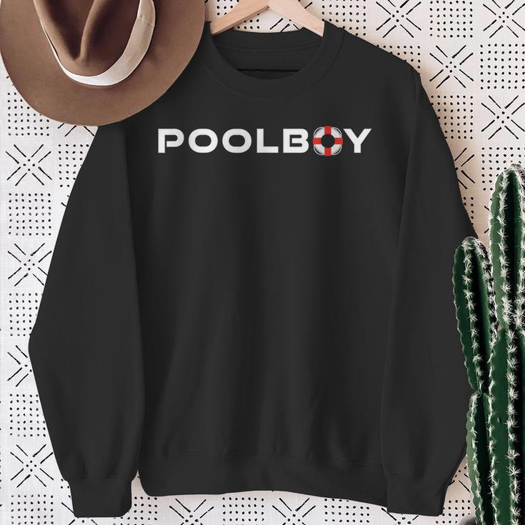 Pool Boy Swimming Pool Lifeguard Sweatshirt Gifts for Old Women Pool Boy Swimming Pool Lifeguard Sweatshirt Gifts for Old Women