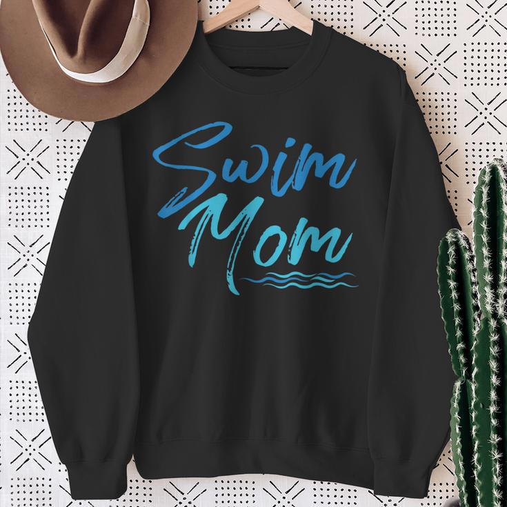 Swim Mom Swimming Cute Sweatshirt Gifts for Old Women Swim Mom Swimming Cute Sweatshirt Gifts for Old Women