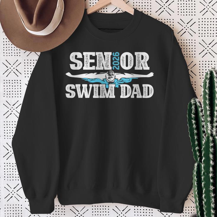 Swim Senior Dad 2026 Proud Swimming Senior Father 2026 Sweatshirt Gifts for Old Women Swim Senior Dad 2026 Proud Swimming Senior Father 2026 Sweatshirt Gifts for Old Women