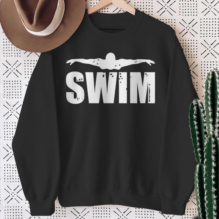 Swim Sports Swimming Water Athletic Swimmer Sweatshirt Gifts for Old Women Swim Sports Swimming Water Athletic Swimmer Sweatshirt Gifts for Old Women