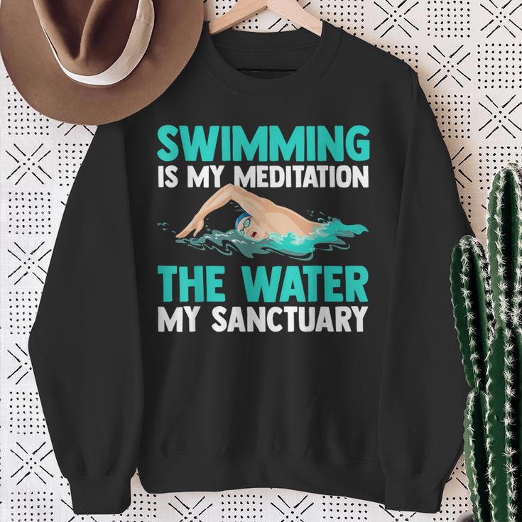 Swim Swimmers Swimming Sweatshirt Gifts for Old Women Swim Swimmers Swimming Sweatshirt Gifts for Old Women