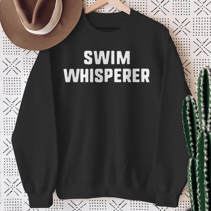 Swim Whisperer Swimming Coach Teacher Instructor Sweatshirt Gifts for Old Women Swim Whisperer Swimming Coach Teacher Instructor Sweatshirt Gifts for Old Women