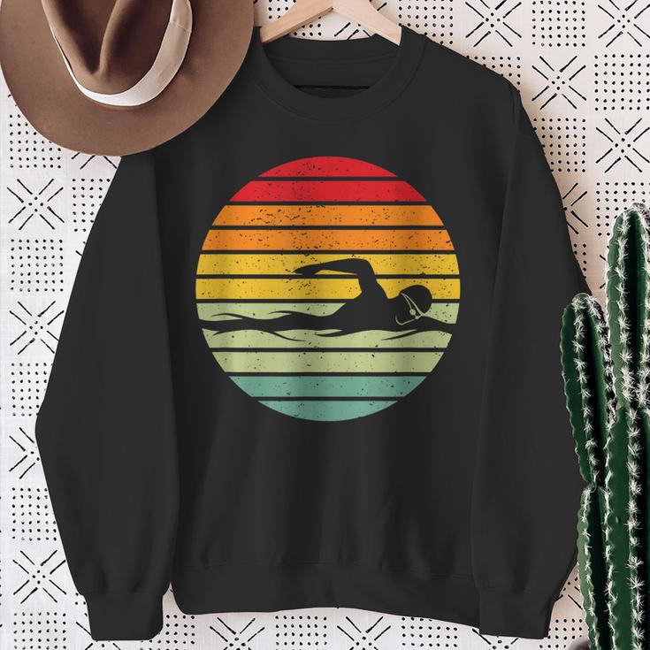 Swimming & Water Sport Vintage For Swimmers & Swim Coaches Sweatshirt Gifts for Old Women Swimming & Water Sport Vintage For Swimmers & Swim Coaches Sweatshirt Gifts for Old Women