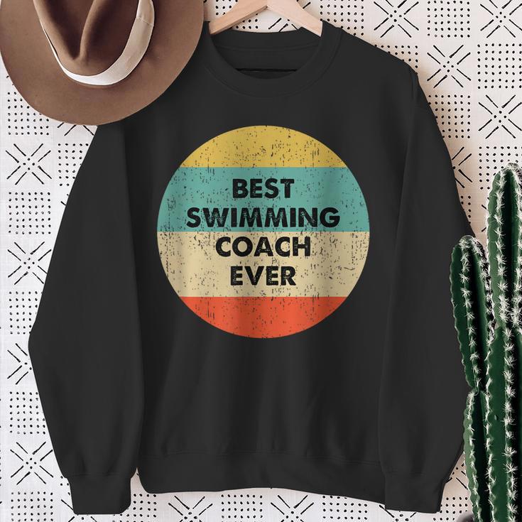 Swimming Coach Sweatshirt Gifts for Old Women Swimming Coach Sweatshirt Gifts for Old Women