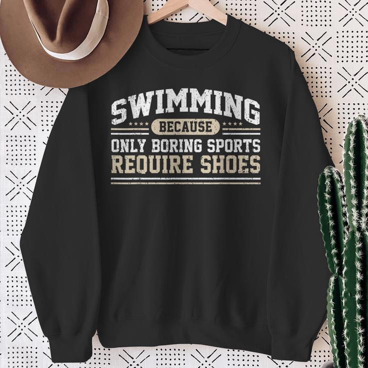 Swimming Saying Swimmer Humor Swim Sweatshirt Gifts for Old Women Swimming Saying Swimmer Humor Swim Sweatshirt Gifts for Old Women