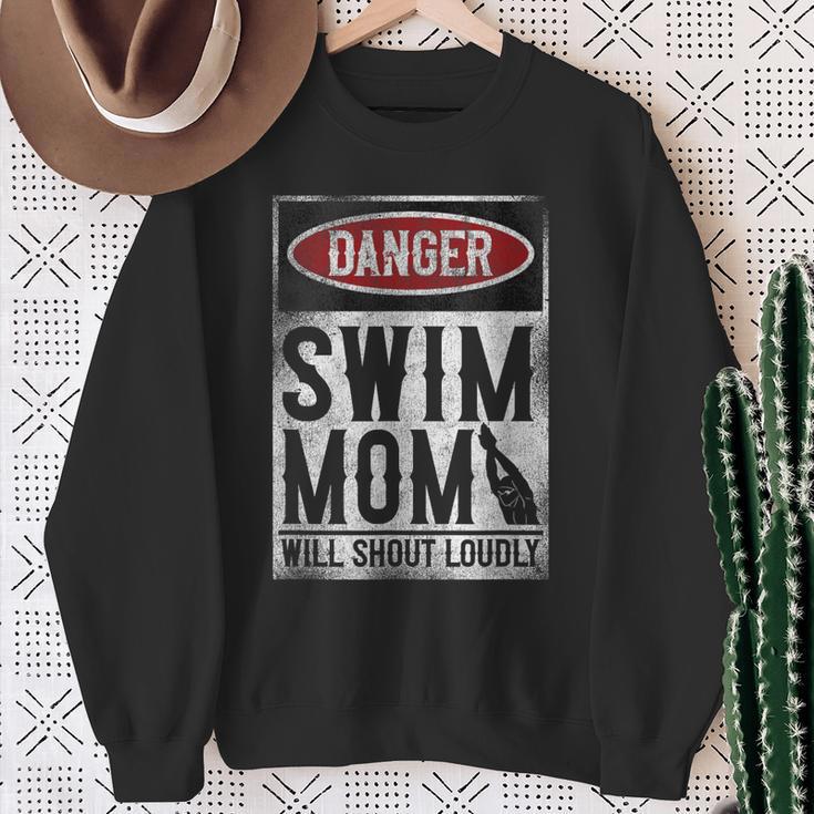 Swimming Swimmer DANGER Swim Mom Sweatshirt Gifts for Old Women Swimming Swimmer DANGER Swim Mom Sweatshirt Gifts for Old Women