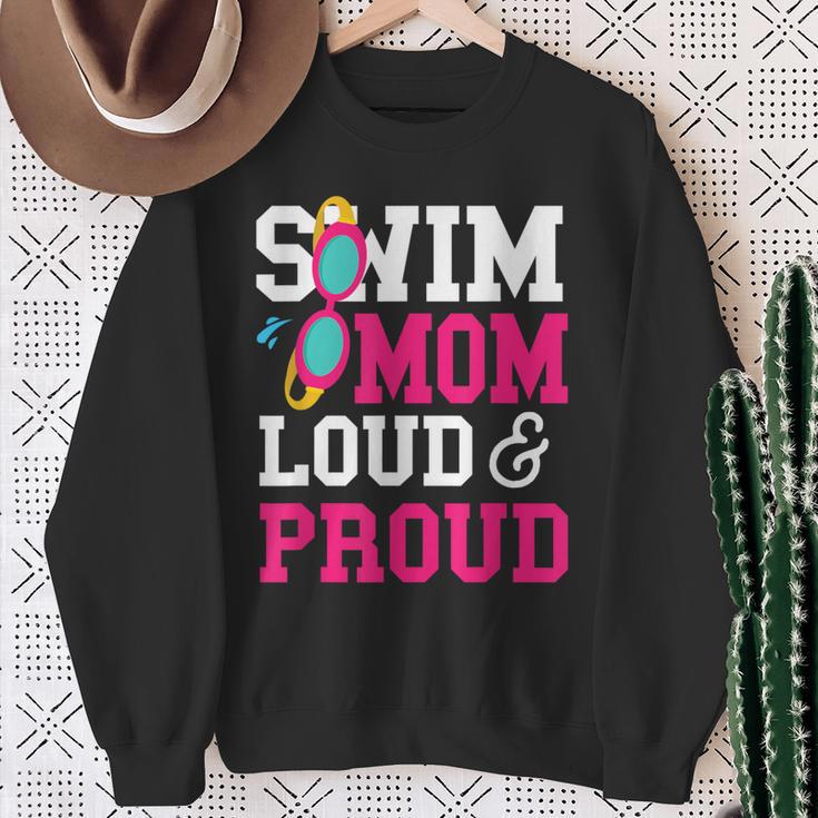 Swimming Swimmer Swim Mom Sweatshirt Gifts for Old Women