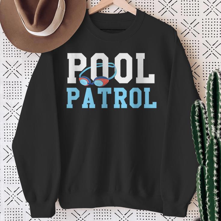 Swimming Swimmer Swim Pool Patrol Coach Dad Sweatshirt Gifts for Old Women Swimming Swimmer Swim Pool Patrol Coach Dad Sweatshirt Gifts for Old Women